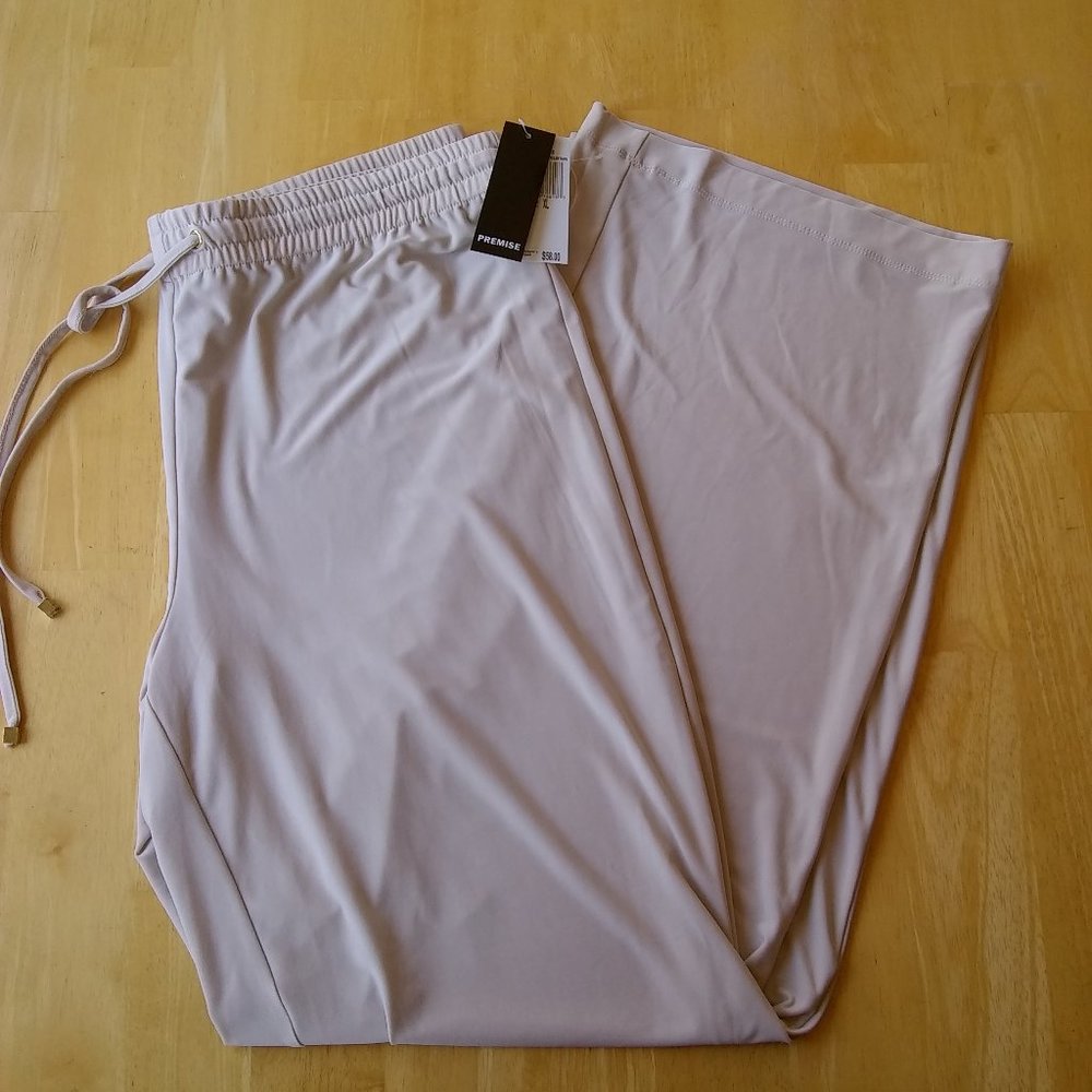 NWT Women’s XL Premise Channing II Veiled Taupe Wide Leg Flowy Pants